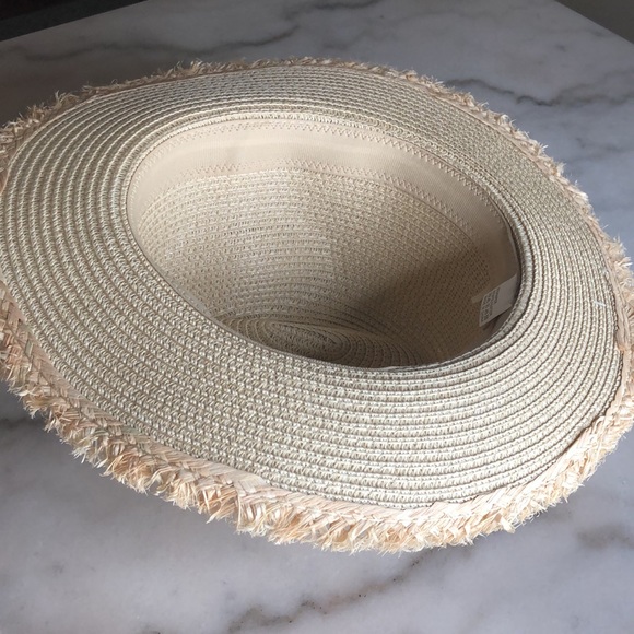 #67 FRAYED TRIM AZTEC STRAW HAT - Picture 6 of 10